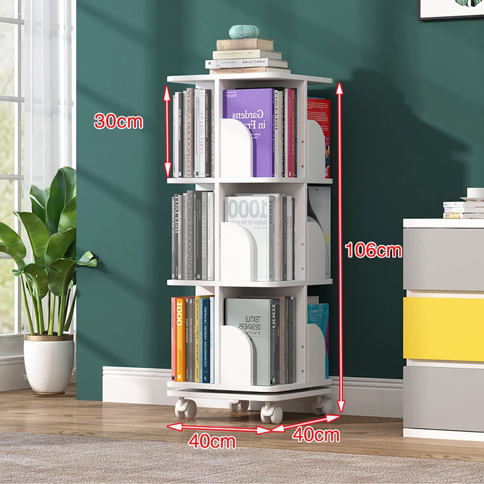 ホワイト 360度回転収納キャビネット Amazon｜持ち運びが簡単な360度回転するキャビネットホイール